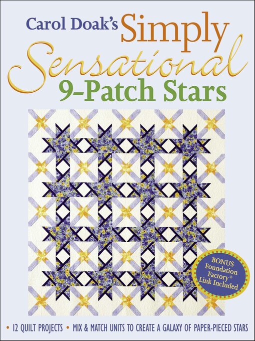 Title details for Carol Doak's Simply Sensational 9-Patch Stars by Carol Doak - Wait list